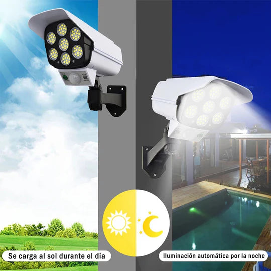 Foco Solar Tipo Cámara de Seguridad